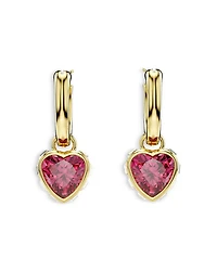 Chroma Crystal Heart Drop Earrings
