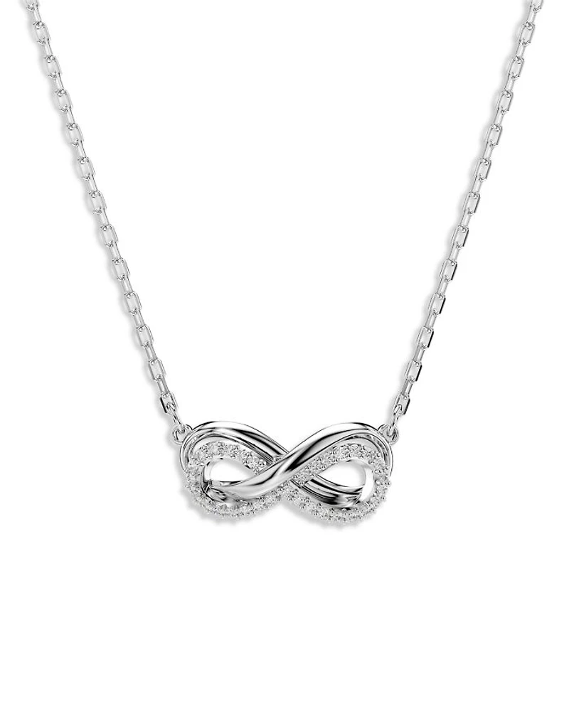 Hyperbola Infinity Pendant Necklace, 15"