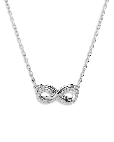 Hyperbola Infinity Pendant Necklace, 15"