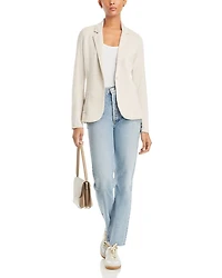 Fitted Linen Blazer