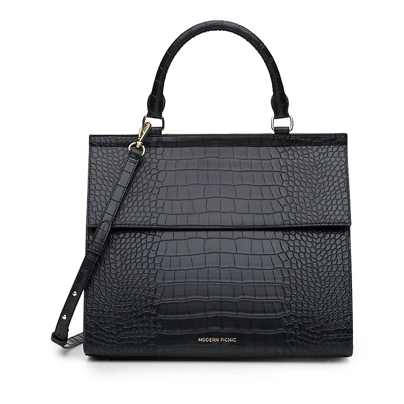 Modern Picnic The Faux Croc Embossed Large Luncher