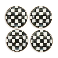 Courtly Check Appetizer Plates, Set of 4