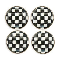 MacKenzie-Childs Courtly Check Appetizer Plates, Set of 4