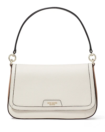 kate spade new york Hudson Color Blocked Pebbled Leather Flap Shoulder Bag