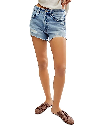 Free People We The Free Now Or Never Denim Shorts