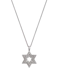 Bloomingdale's Fine Collection Men's Diamond Star of David Pendant Necklace
