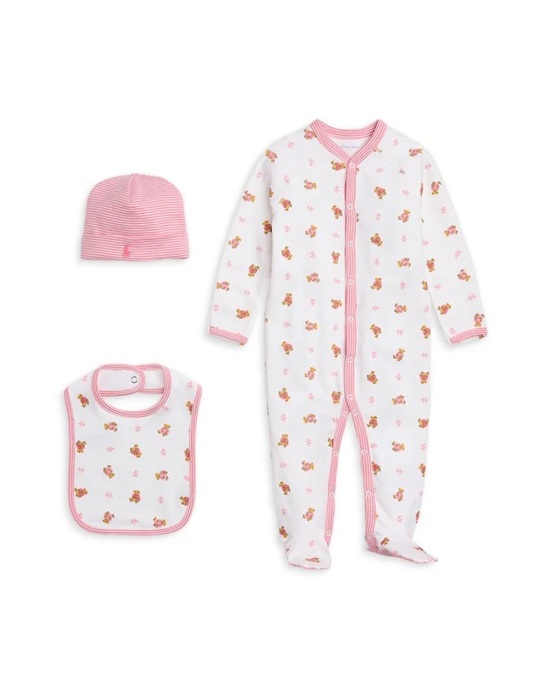 Girls' Cotton 3-Piece Gift Set - Baby