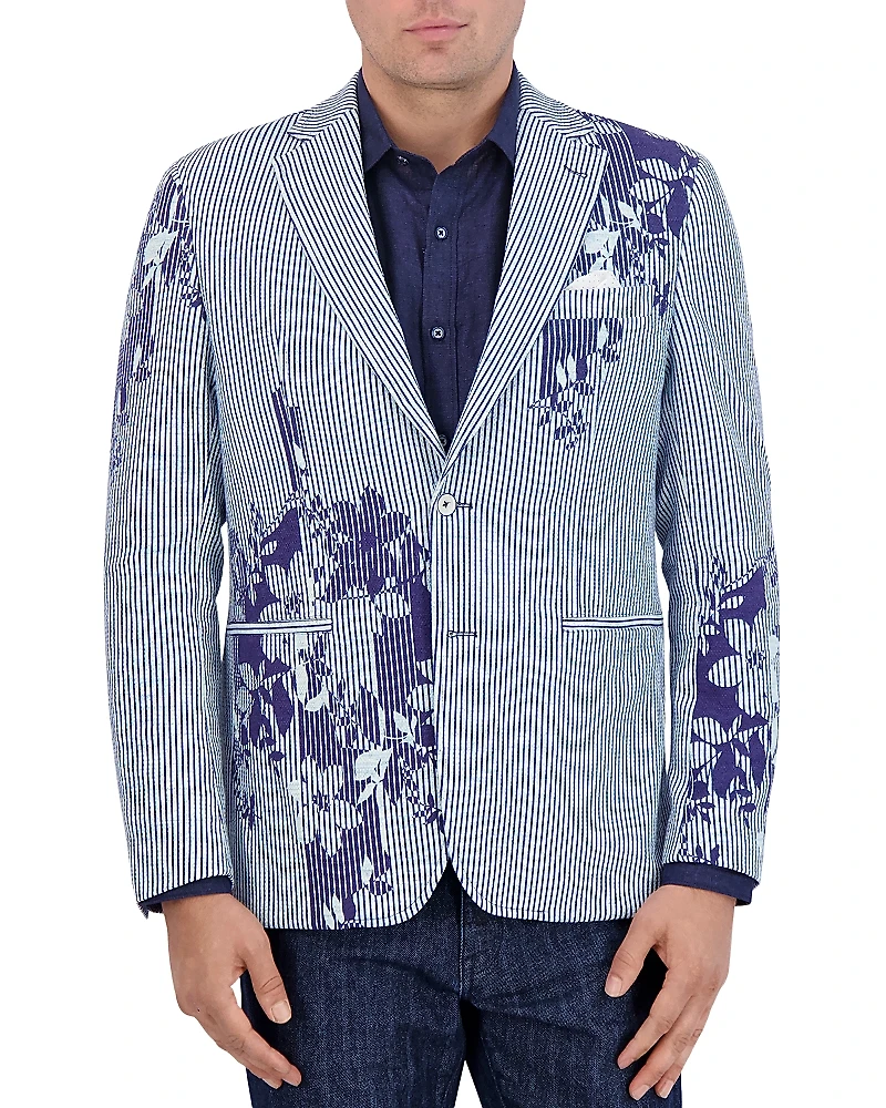 Robert Graham Daylen Cotton Blend Tailored Fit Sport Coat