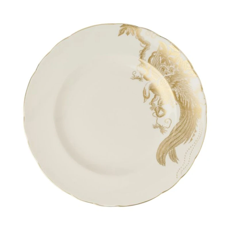 Gold Aves Motif Dinner Plate