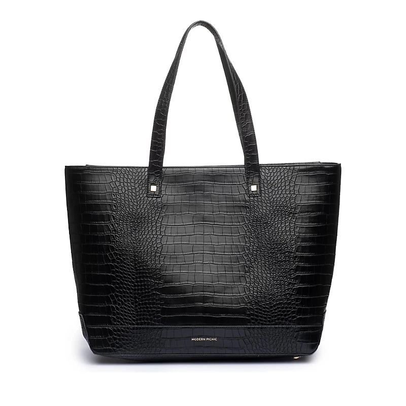Modern Picnic The Croc Embossed Faux Leather Tote