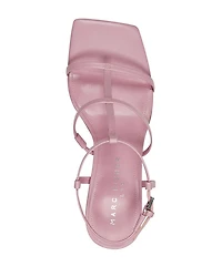 Women's Dennie Square Toe Strappy Mid Heel Sandals