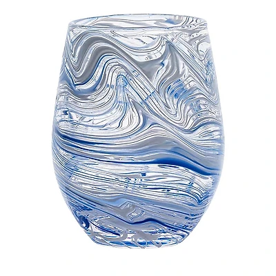 Juliska Puro Marbled Stemless Wine Glass
