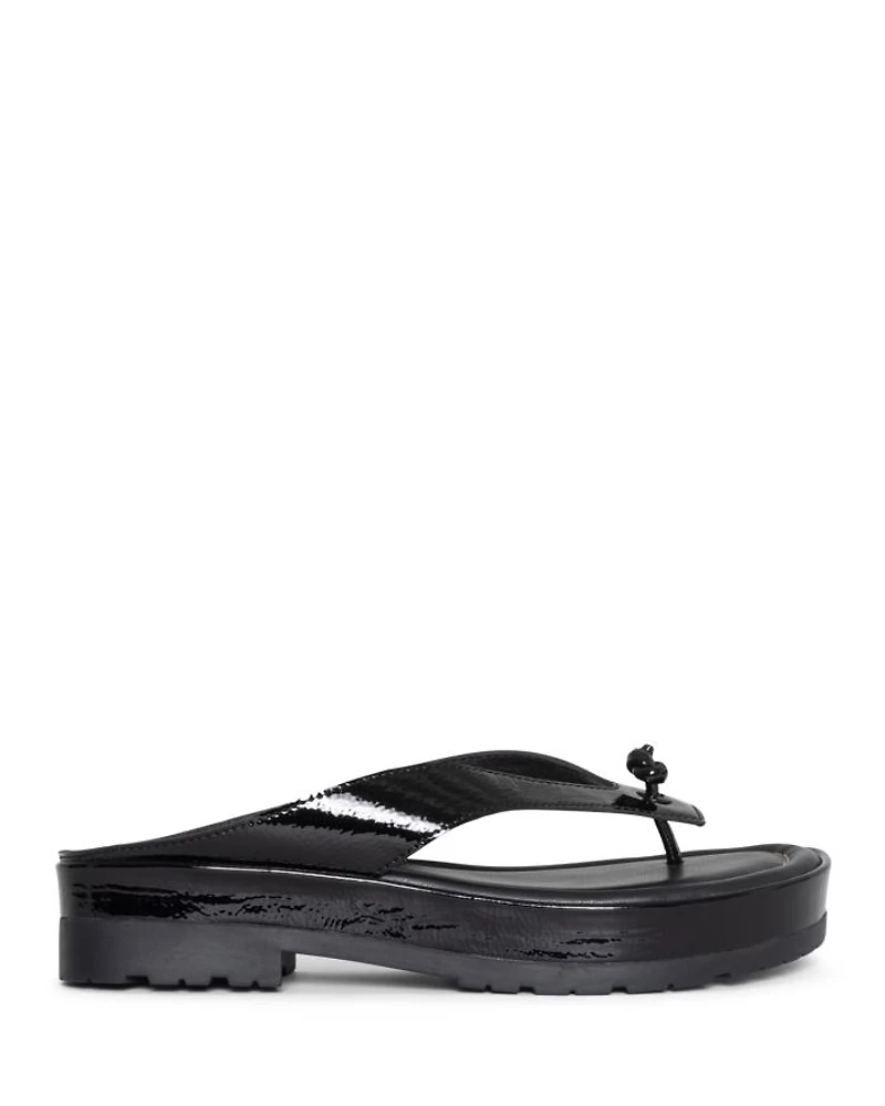 Women's Slip On Thong Platform Sandals