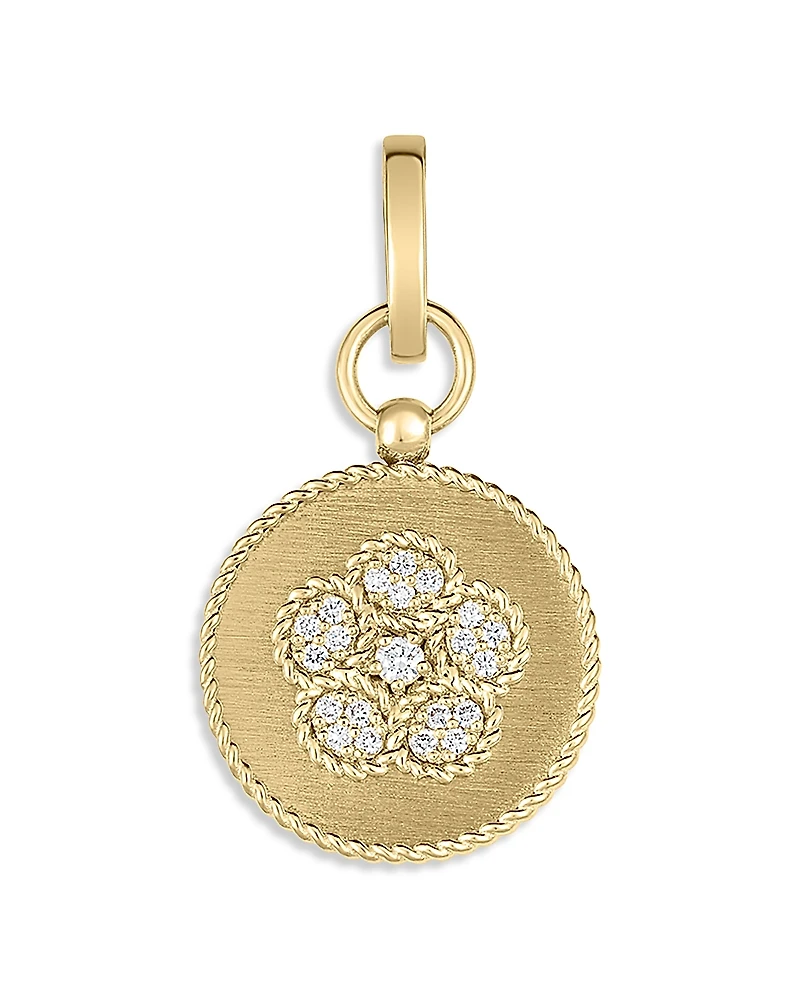 Roberto Coin 18K Yellow Gold Diamond Daisy Pendant - Exclusive