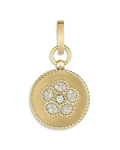 Roberto Coin 18K Yellow Gold Diamond Daisy Pendant - Exclusive