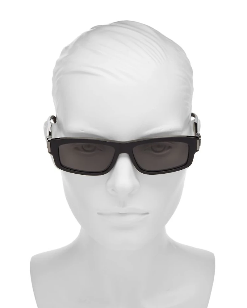 CD Icon S2I Rectangular Sunglasses, 55mm