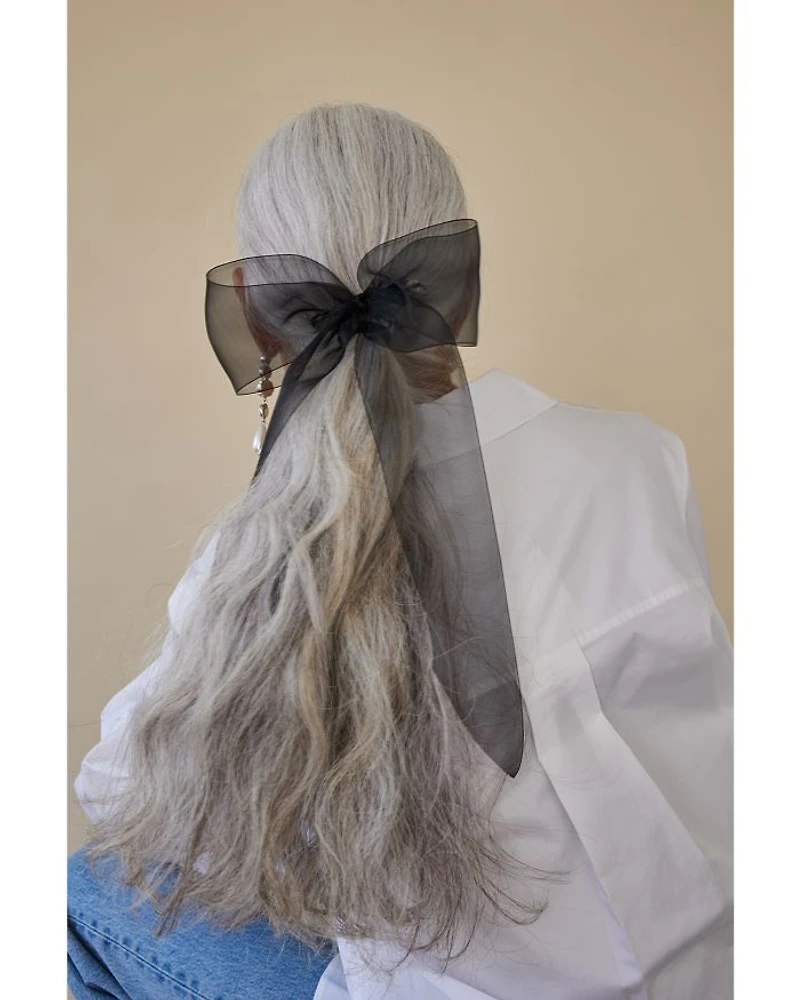 Amy Silk Organza Bow Barrette