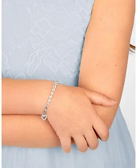 Children's Sterling Silver Birthstone Crystal Bracelet Girls' 6.25"