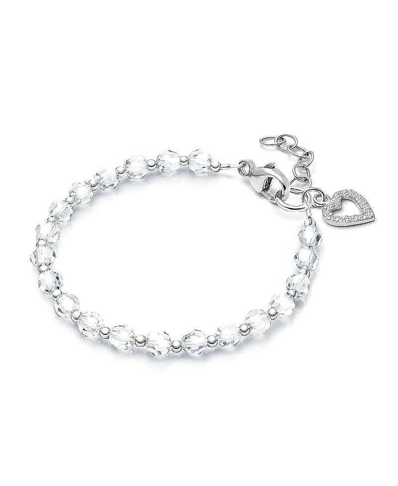 Tiny Blessings Children's Sterling Silver Birthstone Crystal Bracelet Girls' 6.25"