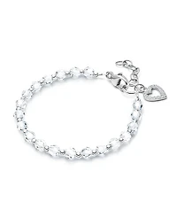 Tiny Blessings Children's Sterling Silver Birthstone Crystal Bracelet Girls' 6.25"