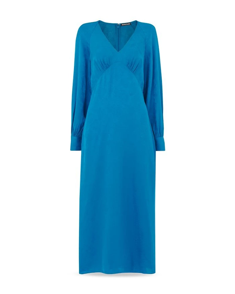 Serpent Jacquard Midi Dress