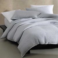 Calvin Klein Modern Ribbed Jersey 3 Piece Duvet Cover Set