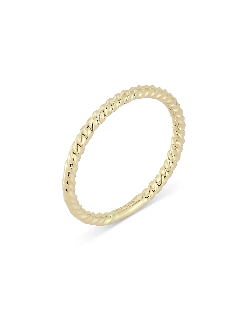 Moon & Meadow 14K Yellow Gold Twist Narrow Band