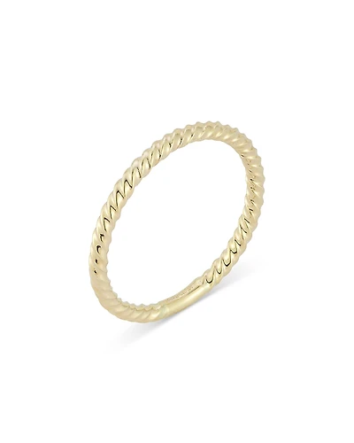Moon & Meadow 14K Yellow Gold Twist Narrow Band