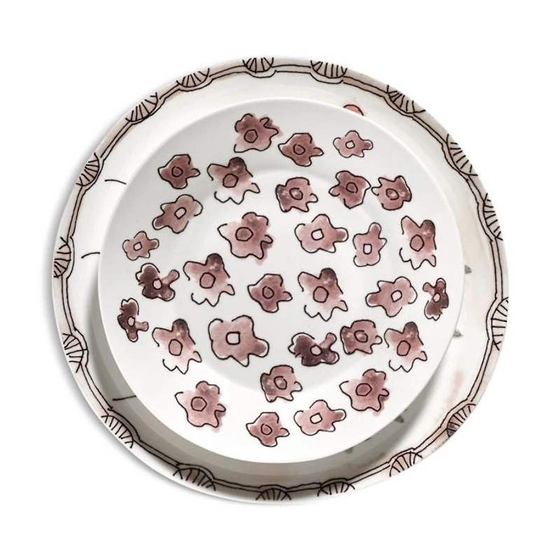 Marni Dark Viola Deep Serving Plate