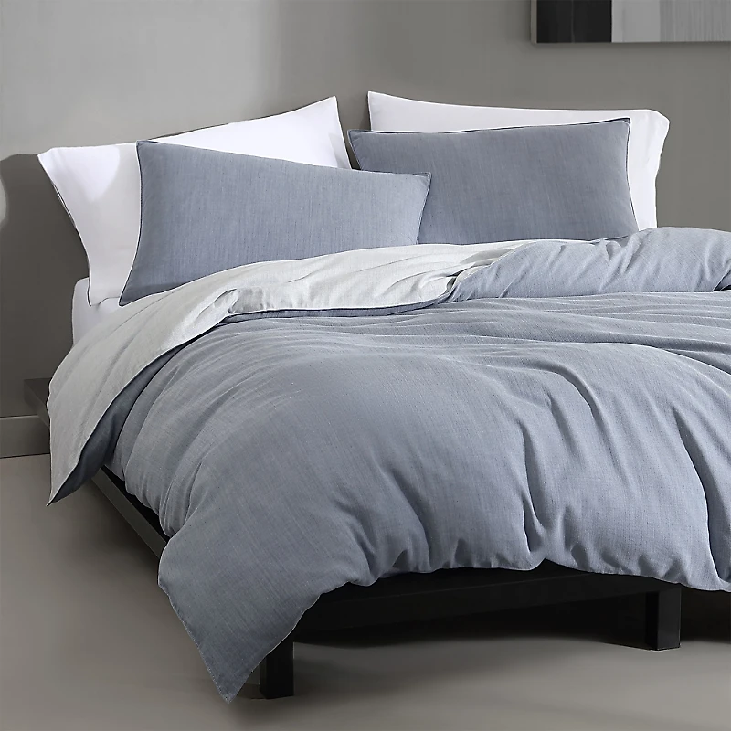 Calvin Klein Reversible 3 Piece Duvet Cover Set, Queen
