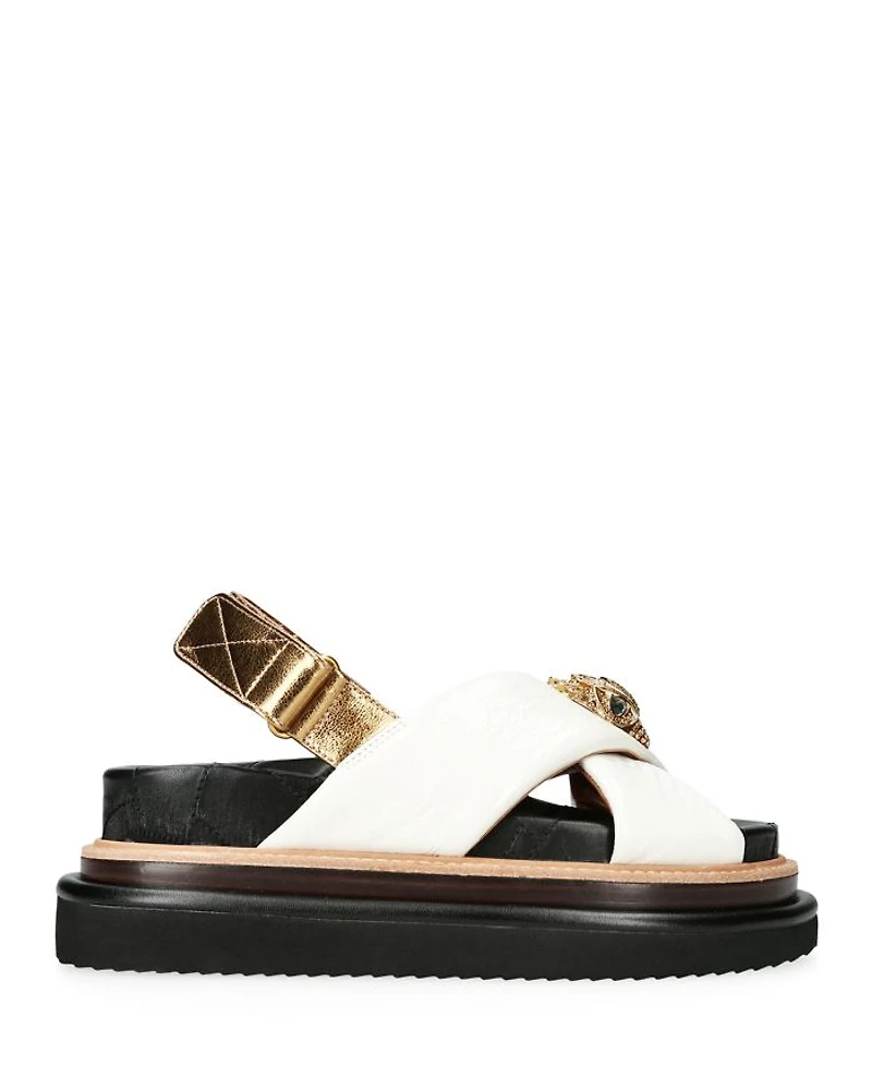 Women's Orson Eagle Head Crossover Strap Platform Sandals