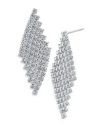 Cz By Kenneth Jay Lane Mesh Statement Earrings