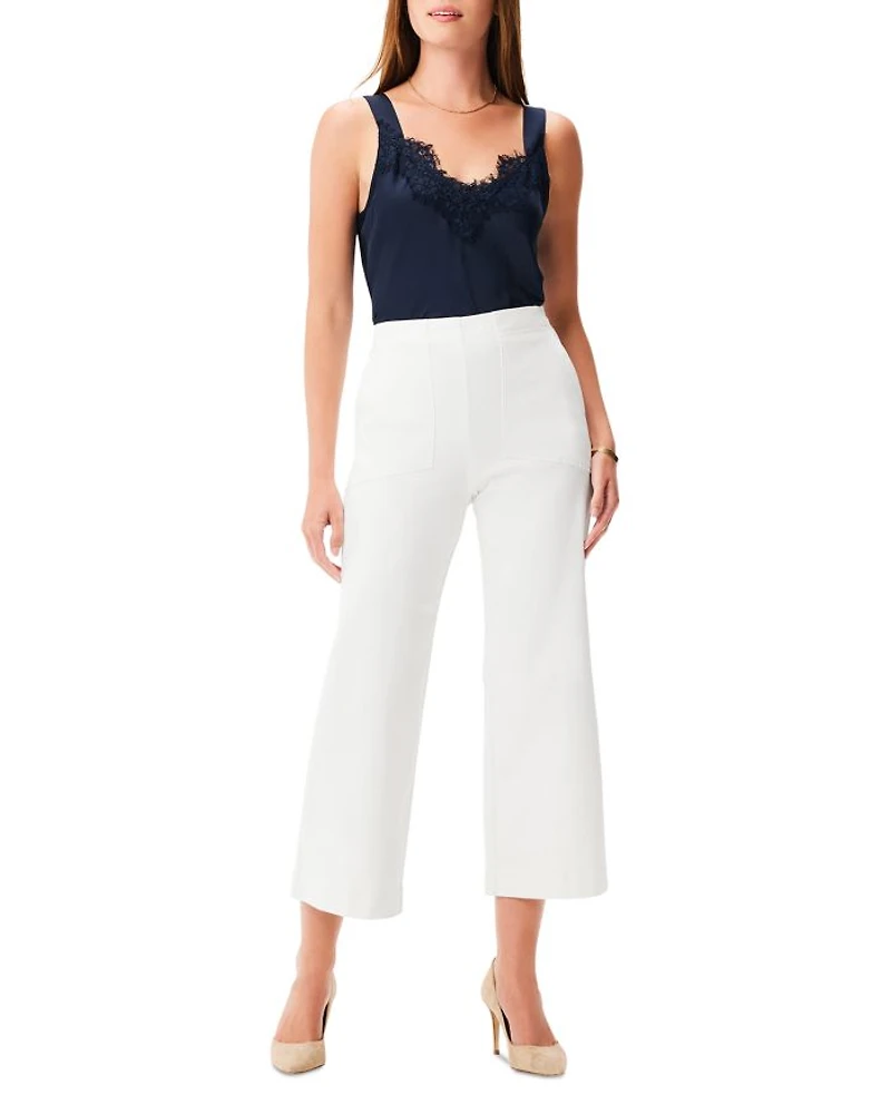 All Day Cropped Wide Leg Jeans Paper White