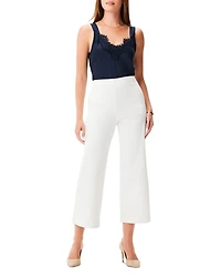 All Day Cropped Wide Leg Jeans Paper White