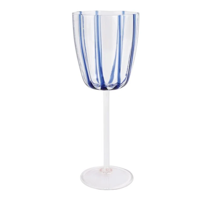Nuovo Stripe Wine Glass