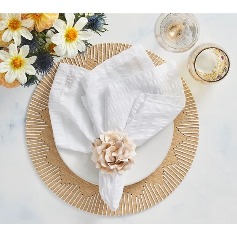 Dream Weaver Placemat in Natural and White