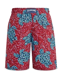 Okoa Oko Turtle Sequin 7.5" Inseam Swim Trunks