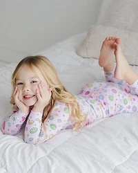 Girls' Long Sleeved Top & Pants Pajamas Set - Little Kid