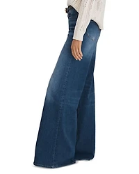 Ameria Wide Leg Jeans Mid Blue