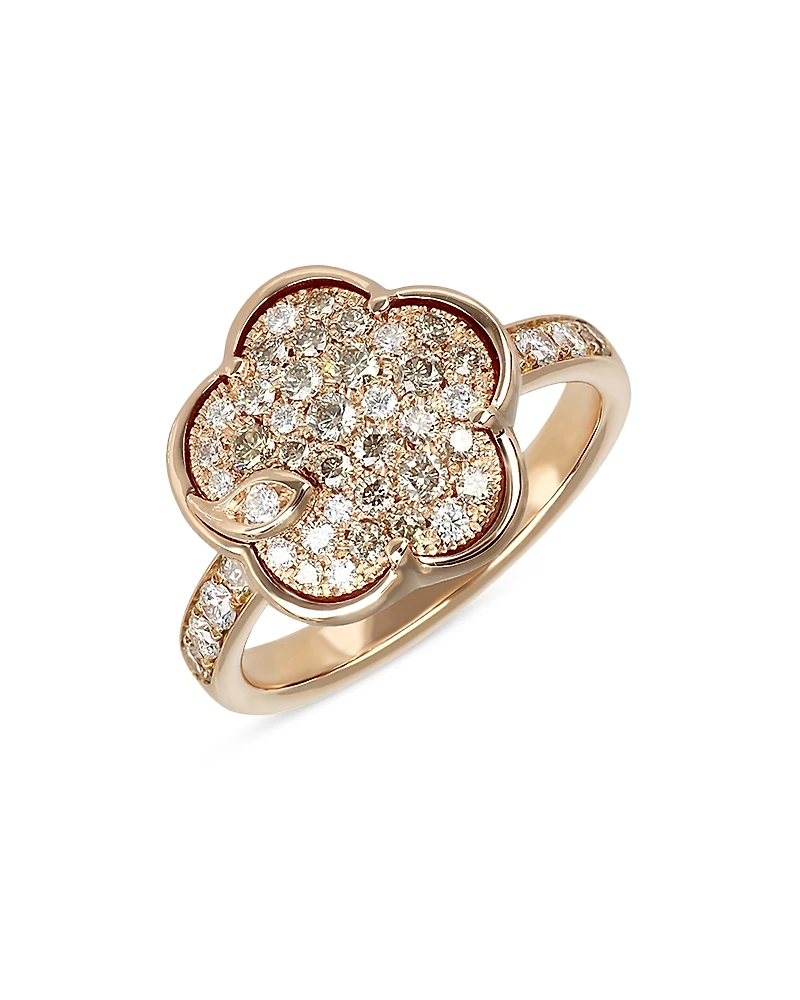 Pasquale Bruni 18K Rose Gold Petit Joli Diamond Flower Ring - Exclusive