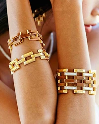 Pathway Teak Link Bracelet