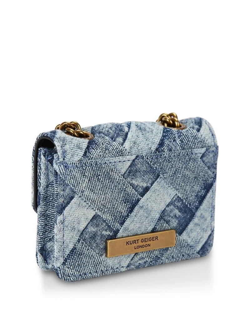Micro Kensington Denim Crossbody Bag