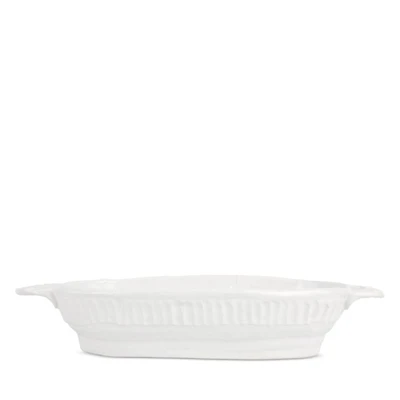 Pietra Serena Handled Oval Bowl