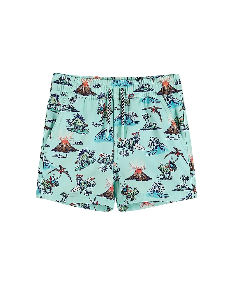 Andy & Evan Boys' Surfing Dinosaur Boardshorts - Little Kid, Big Kid