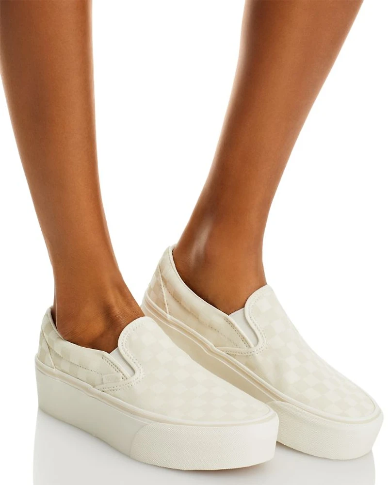 Women's Classic Slip On Platform Sneakers