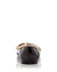 Women's Rockstud Pointed Toe Ballet Flats