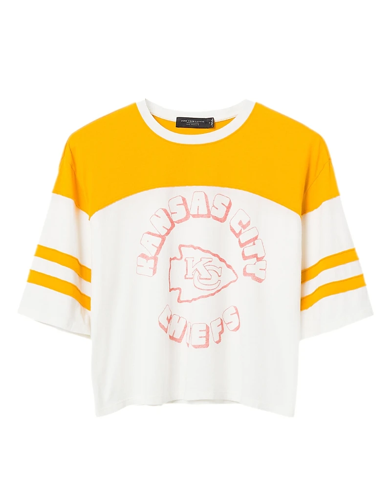 Junk Food Clothing Women's Nfl Kansas City Chiefs Hail Mary Tee