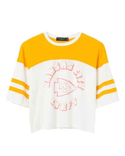 Junk Food Clothing Women's Nfl Kansas City Chiefs Hail Mary Tee