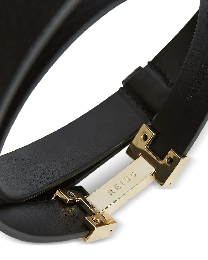 Women's Hayley Square Hinge Leather Belt