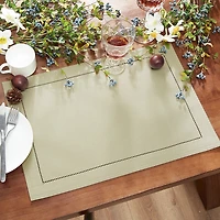 Elrene Home Fashions Alison Hemstitch Placemat, Set of 4